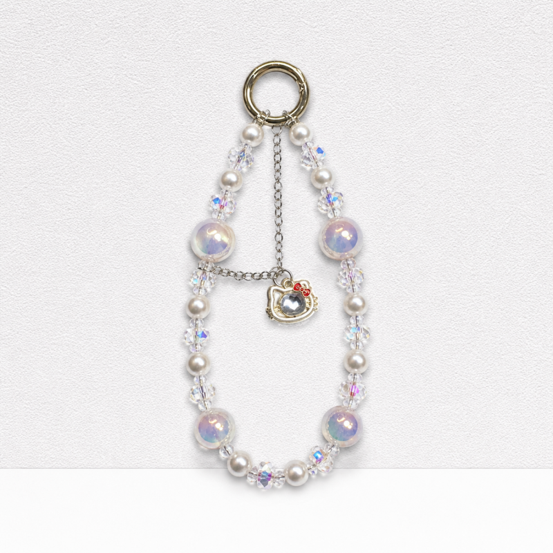 CouldNook Cat Eye Bead Phone Charm - Loop Cord Attachment