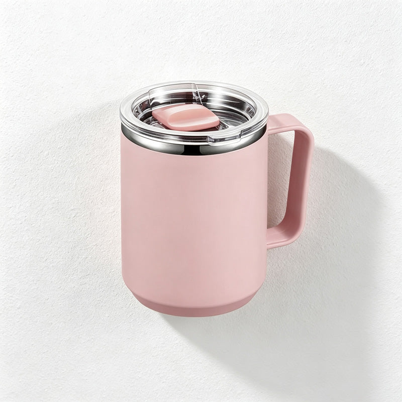 CouldNook Lidded Coffee Mug - Sliding Sip Cover and Side Handle