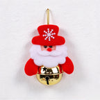 CouldNook Christmas Character Bell Ornament - Fabric Figures and Round Bells