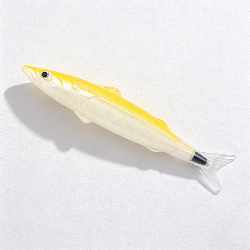 CouldNook Fish Ballpoint Pen - Molded Scales and Clear Tail Cap