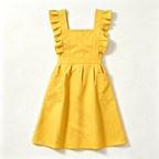CouldNook Blue Ruffle Apron - Calm Pinafore Kitchen Layer
