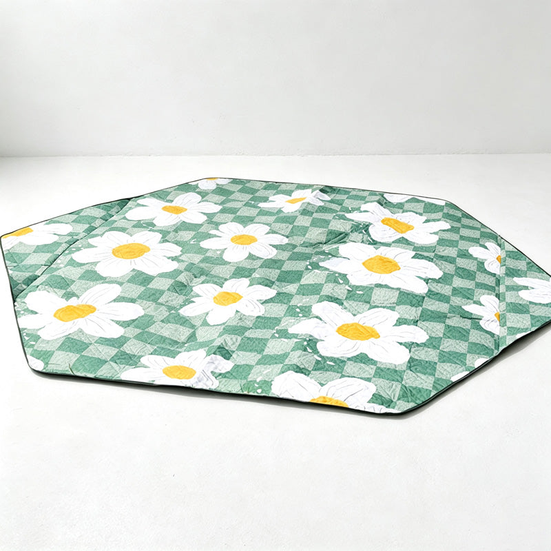 CouldNook Floral Picnic Mat - Foldable Handled Design Collection