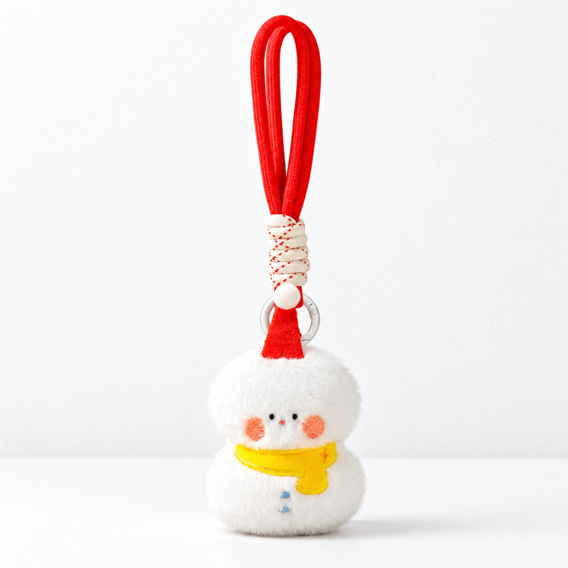 CouldNook Christmas Plush Charm - Festive Characters and Wrapped Cord Loops