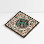 CouldNook Square Art Print Coaster - Detailed Museum Motifs
