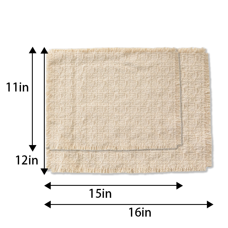 CouldNook Woven Fringe Drink Coaster - Warm Table Accent