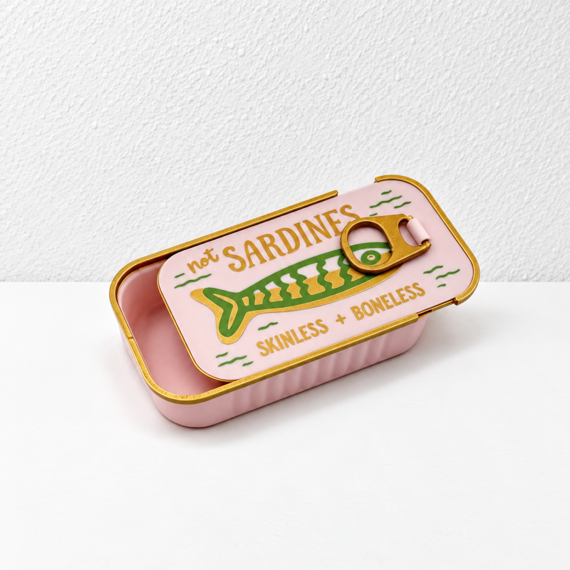 CouldNook Sardine Jewelry Case - Sliding Lid And Fish Shaped Inserts
