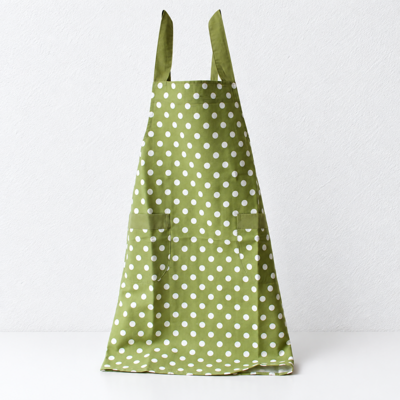 CouldNook Cross-Back Apron - Striped and Dot Color Options