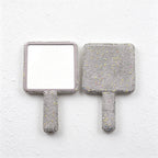 Hand Mirror in Rhinestone and Plain White Designs