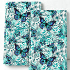 CouldNook Printed Kitchen Towel - Butterfly Floral and Character Designs
