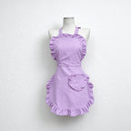 CouldNook Heart Pocket Apron - Corduroy Ruffled Edges