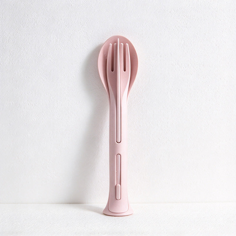 CouldNook Stackable Cutlery Set - Slotted Colorful Handles