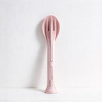 CouldNook Stackable Cutlery Set - Slotted Colorful Handles
