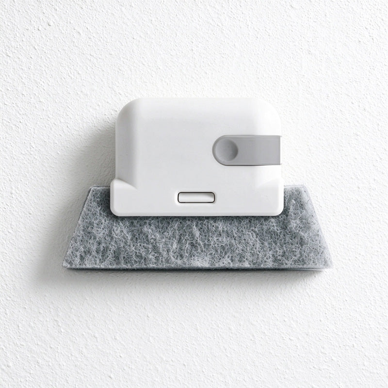 CouldNook Window Track Cleaning Brush - Grooved Pad And Concealed Scraper