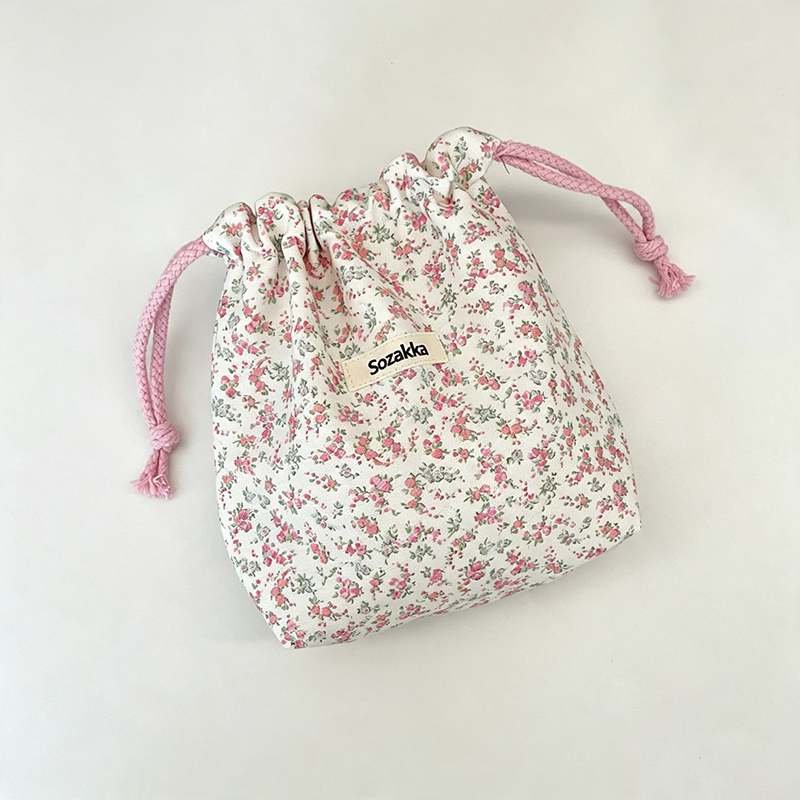 CouldNook Floral Drawstring Mini Organizer Bag - Softly Ordered Essential