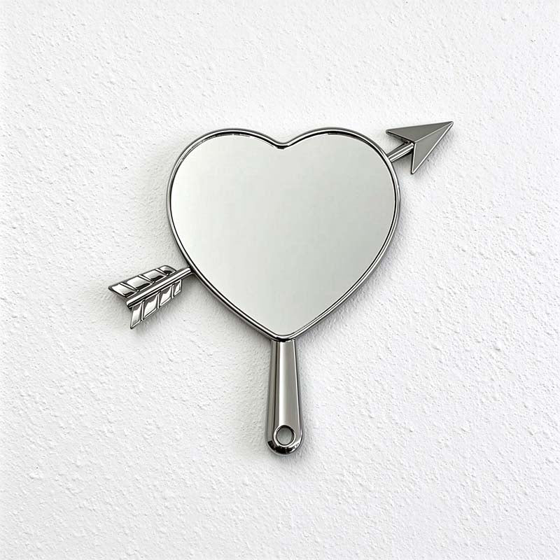 CouldNook Heart Hand Mirror - Decorative Arrow Outline