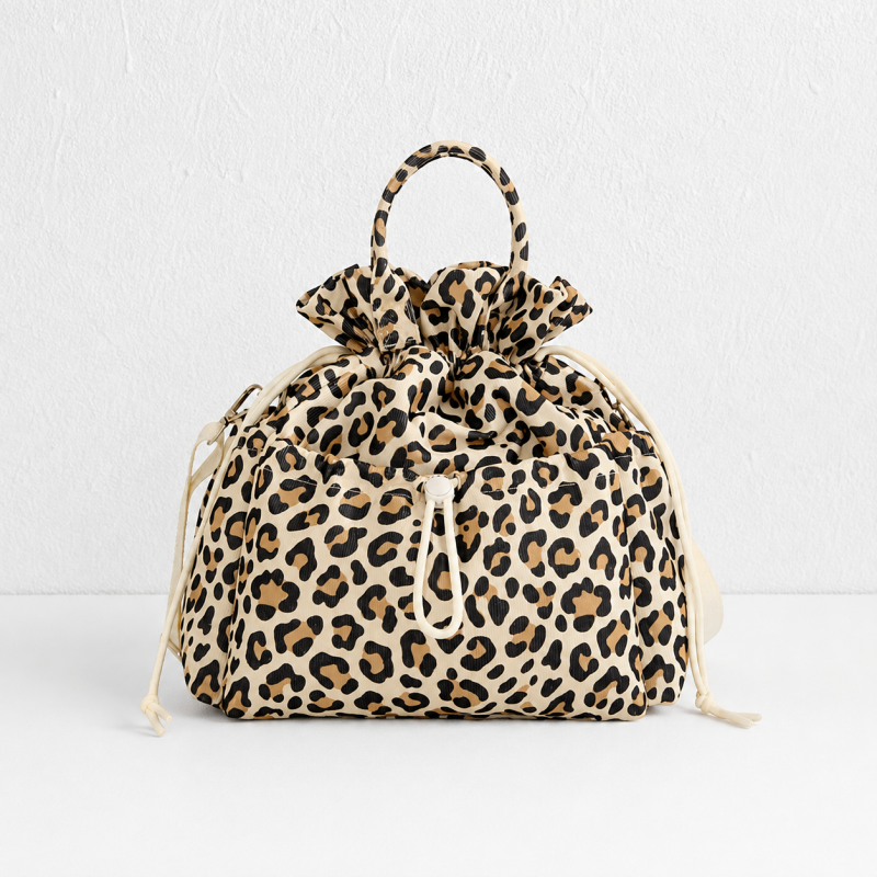 CouldNook Drawstring Lunch Bag - Ruffled Opening and Front Pocket
