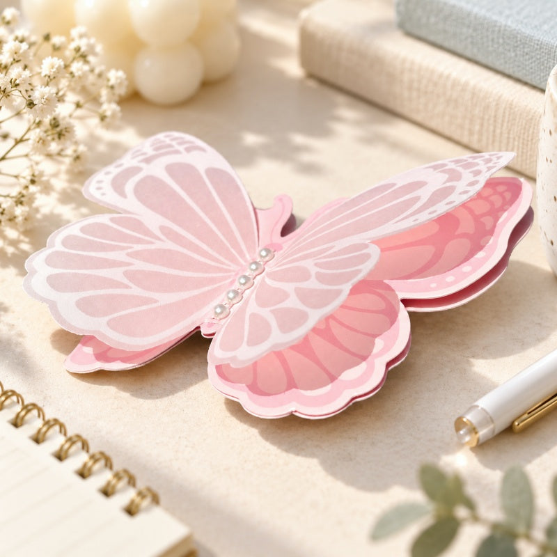 CouldNook Butterfly Pop Up Greeting Card - Layered Pearl Accent