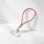 CouldNook Rhinestones Set Wrist Phone Strap with Heart-Shaped Links