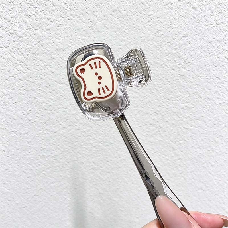 CouldNook Toothbrush Head Cover - Cat and Fish Clips