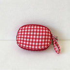 CouldNook Patterned Makeup Case - Blue Dots Or Red Gingham