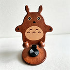 CouldNook Rotating Wooden Phone Stand - Animal Character Designs