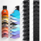 CouldNook Wall Hat Organizer - Tiered Supports and Narrow Backplate