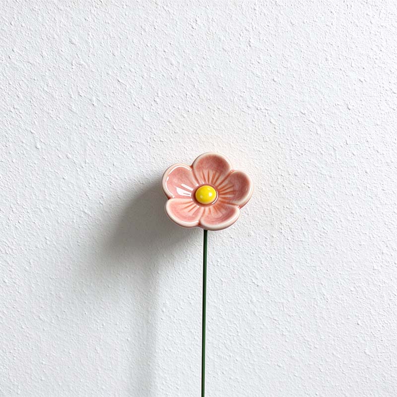 CouldNook Ceramic Flower Garden Stake - Bee Watering Styles