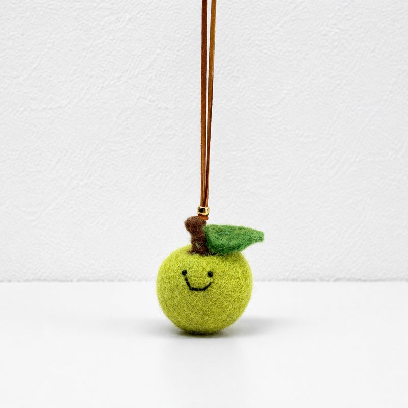 CouldNook Felt Fruit Car Charm - Wool Rearview Pendant