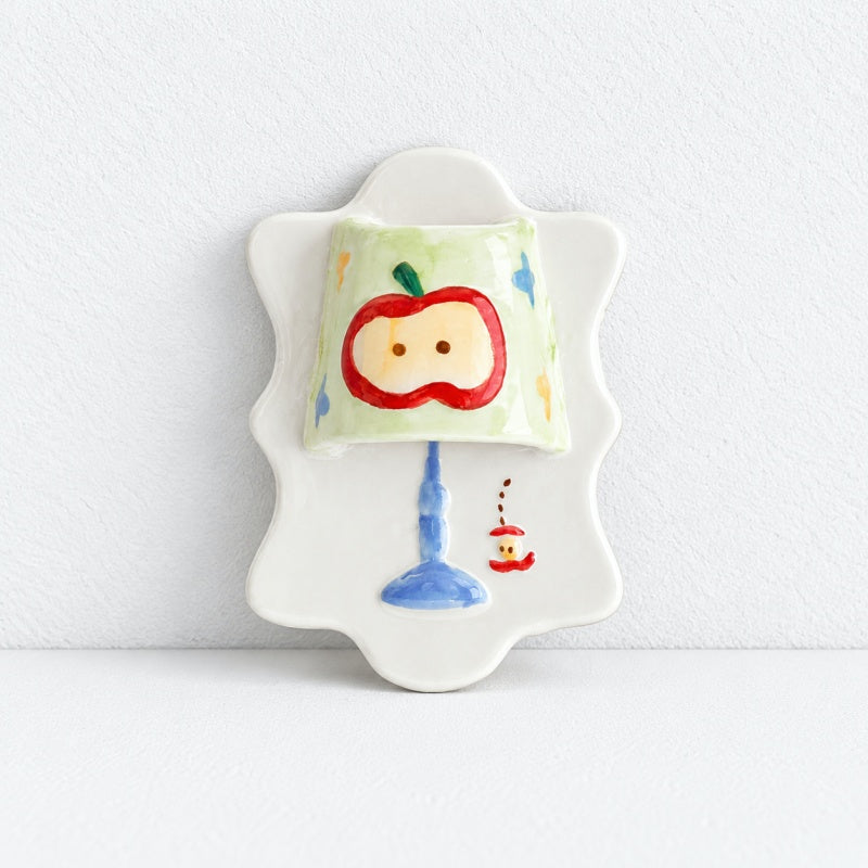 CouldNook Ceramic Lamp Refrigerator Magnet - Hand Painted Glow