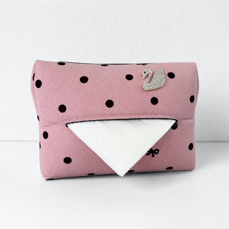 CouldNook Polka Dot Car Tissue Holder - Visor Mounting Straps