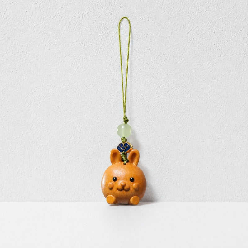 CouldNook Wood-Look Zodiac Phone Charm - Loop Cord Attachment