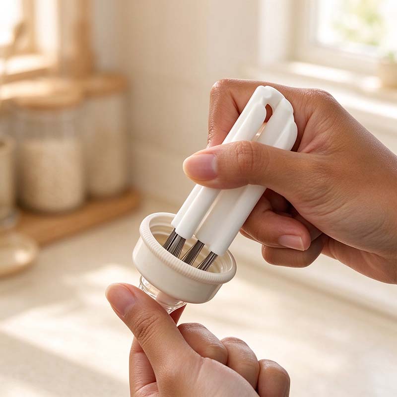 CouldNook Flexible Cup Groove Brush - Flat Ribbed Grip
