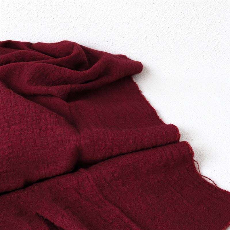 CouldNook Textured Table Cloth - Solid Colors and Soft Frayed Edges