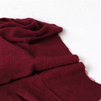 CouldNook Textured Table Cloth - Solid Colors and Soft Frayed Edges