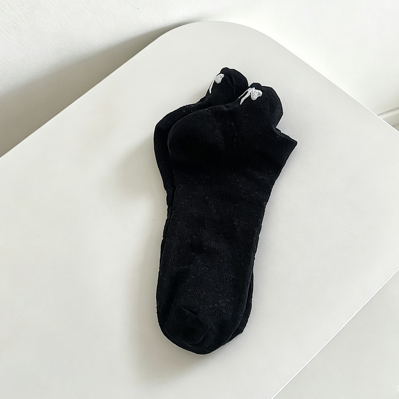 CouldNook Soft Bow Accent Ankle Socks - Everyday Footwear Accent