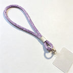 CouldNook Rhinestones Set Wrist Phone Strap with Wide Stone-Set Line