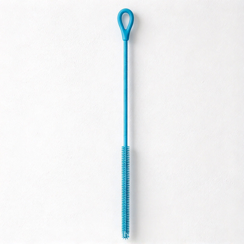 CouldNook Silicone Straw Cleaning Brush - Slender Head And Loop Handle