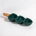 CouldNook Divided Serving Dish - Three Heart Bowls