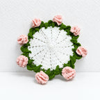 CouldNook Yarn Coaster - Animal Faces and Fringed Tabletop Motifs