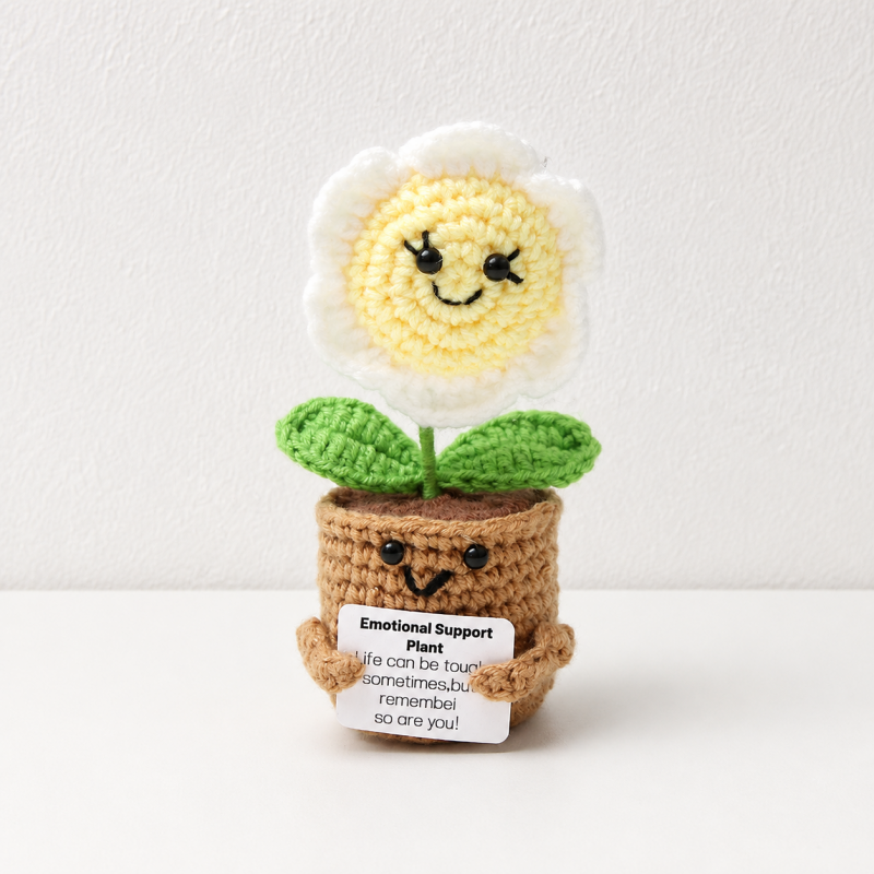 CouldNook Yarn Plant Doll Ornament - Heart and Floral Shapes