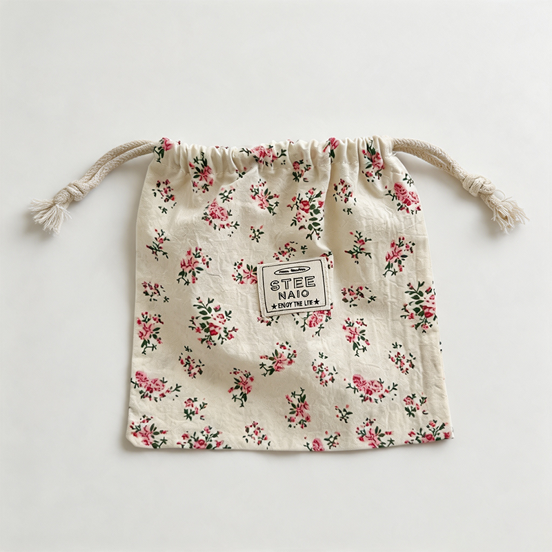 CouldNook Lace Edge Drawstring Organizer Bag - Gentle Storage Detail