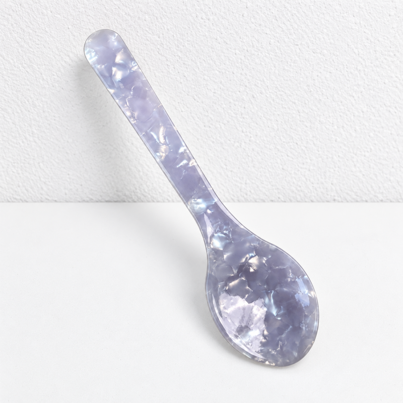 CouldNook Marbled Mini Dessert Utensil - Colorful Resin Look