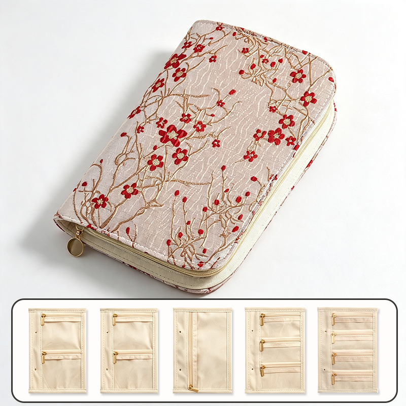 CouldNook Floral Travel Folio Jewelry Case - Quiet Travel Essential