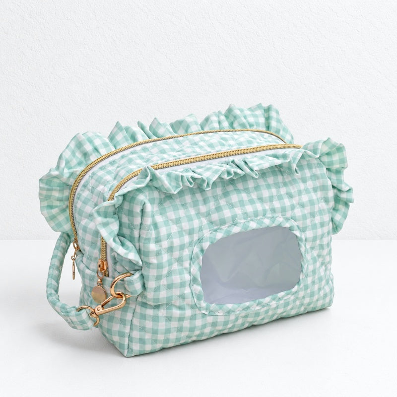 CouldNook Ruffled Tissue Storage Bag - Double Zipper Sections