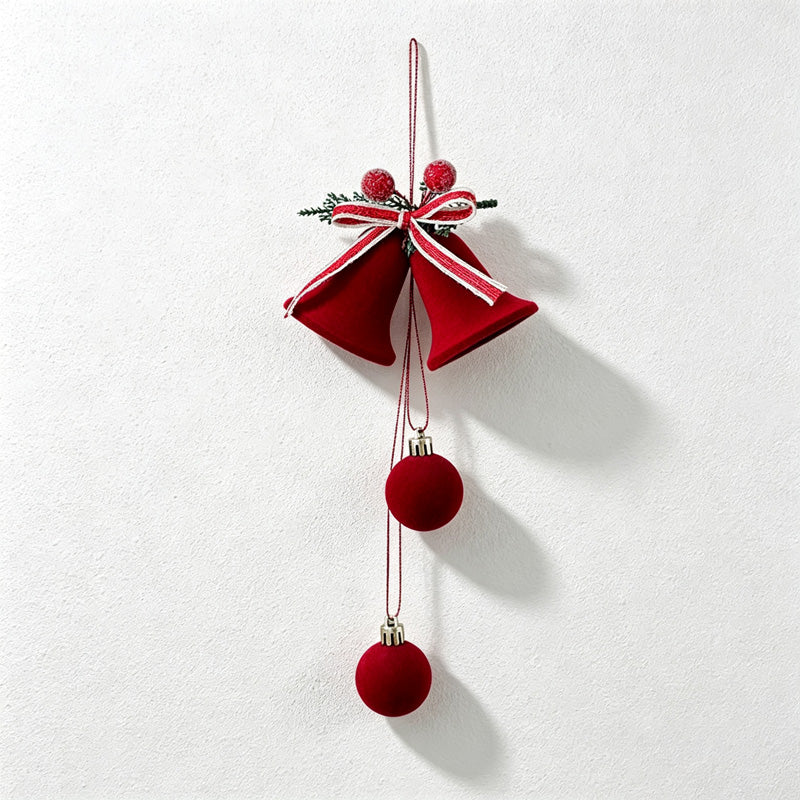 CouldNook Christmas Bell Hanging Swag - Dangling Bell Detail
