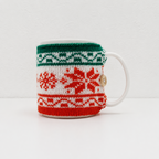 CouldNook Knit Cup Sleeve - Assorted Patterns and Cable Textures