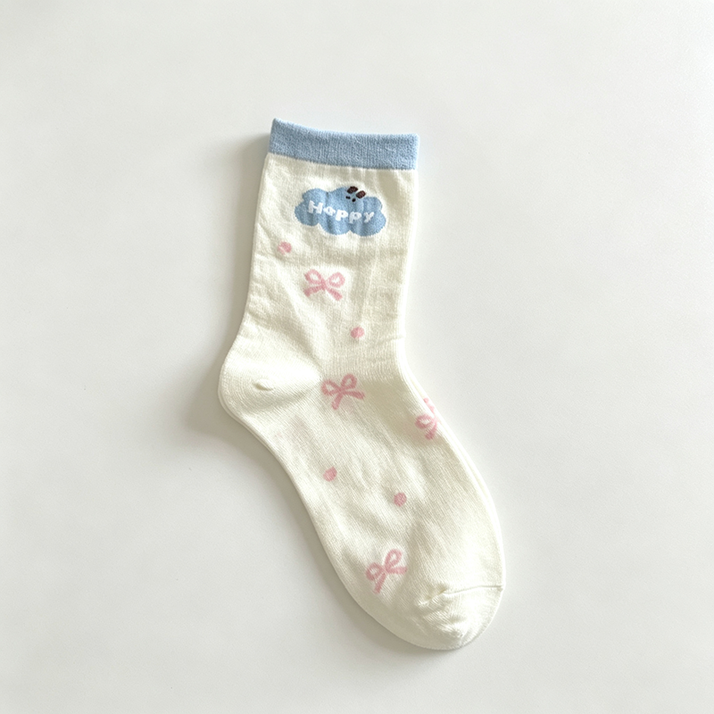 CouldNook Bear Dog Crew Socks - Soft Character Accent