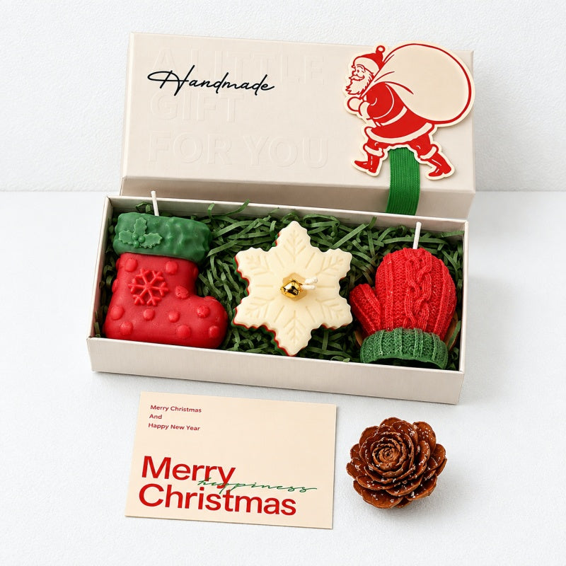 CouldNook Christmas Candle Gift Set - Sculpted Trio Box