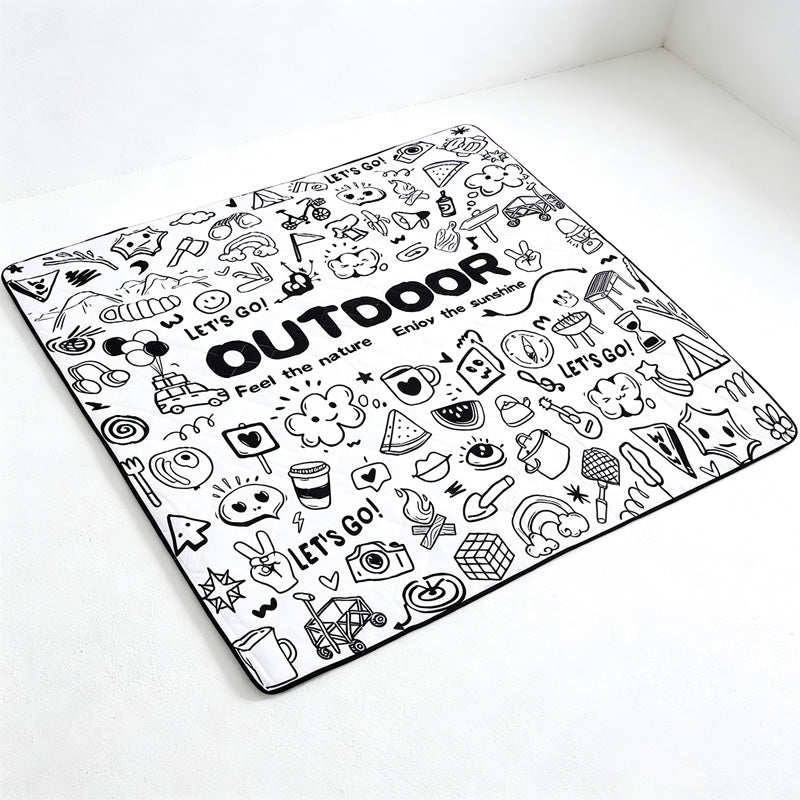 CouldNook Doodle Picnic Mat - Roll-Up Handled Bundle Collection