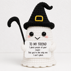 CouldNook Yarn Halloween Doll Ornament - Witch and Ghost Designs